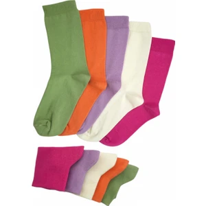 Black Arden Socks 5 Çift Düz Pastel Renkli Soket Çorap  36-41 Numara  BT-0336