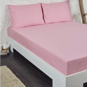Zambak Tekstil Çift Kişilik Battal 2000X200 Lastikli Çarşaf Seti  Pamuklu