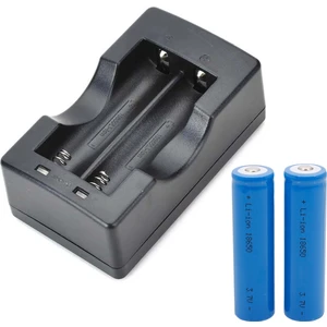 18650 Şarjlı Pil Seti 2'li USB Şarj Aleti  2 Adet 18650 Şarjlı Pil