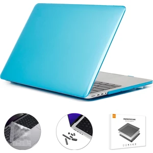 Ab Versiyonu 3'ü 1 Arada Kristal Dizüstü Bilgisayar Kapağı MacBook A2485 Için Set Açık Mavi (Yurt Dışından)