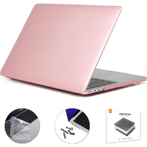 Ab Versiyonu 3'ü 1 Arada Kristal Dizüstü Bilgisayar Kapağı MacBook A2485 Için Set Pembe (Yurt Dışından)