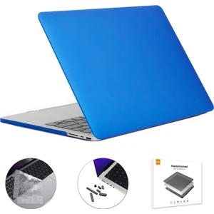 MacBook A2442 Için Ab Sürümü 3'ü 1 Arada Mat Dizüstü Bilgisayar Kapağı Seti Koyu Mavi (Yurt Dışından)