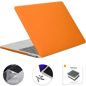 MacBook A2442 Için Ab Sürümü 3'ü 1 Arada Mat Dizüstü Bilgisayar Kapağı Seti Turuncu (Yurt Dışından)
