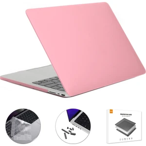 MacBook A2442 Için Ab Sürümü 3'ü 1 Arada Mat Dizüstü Bilgisayar Kapağı Seti Pembe (Yurt Dışından)