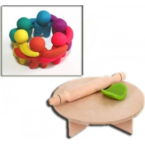 Ahşap Oyun Hamuru Sofrası 28 cm