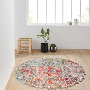 Rovigo Home Dijital Baskı Yıkanabilir Kaymaz Taban Yuvarlak Halı Rvg7018160