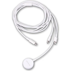 Mcstorey Apple Watch ve iPhone ile Uyumlu Üçlü Manyetik Şarj Kablosu