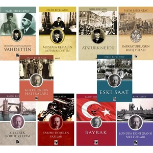 Mustafa Kemal'in Ağzından Vahdettin - Londra Konferansı Mektupları -  Imparatorluğun Batış Yılları - Gezerek Gördüklerim / 10 Kitap Set  - Falih Rıfkı Atay