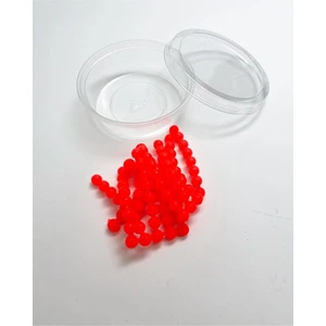 Fish Master Levrek Çipura Kırmızı Slicon Boncuk