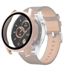 Puluzpuluz Huawei Watch Gt 3 42 Mm Için Pc - Temperli Cam Kılıf Pembe (Yurt Dışından)