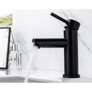 Lavabo Bataryası Siyah Kaplama Çift Su Girişli Yüksek Model