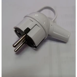 Topraklı Kulplu Fiş Beyaz