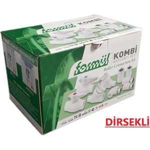 8 Parça Kombi Bağlantı Seti Dirsekli