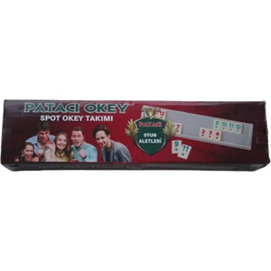 Patacı Plastik Okey Takımı Plastik Taşlı