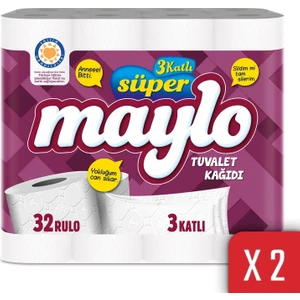 Tuvalet Kağıdı 3 Katlı 32 Rulo 2'li