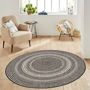 Rovigo Home Dijital Baskı Yıkanabilir Kaymaz Taban Yuvarlak Halı Rvg7003100