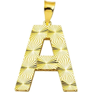 A Harfi 3 Boyutlu Altın Kolye Ucu