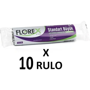 Standart Büyük Boy ( 65X80 cm ) Siyah Çöp Poşeti 10 Rulo 10*10=100 Adet