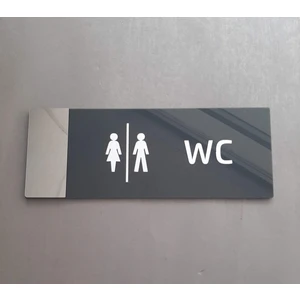 Aynalı Klasik Seri Wc Yönlendirme Tabelası