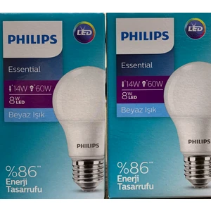 Essential Ledbulb 8W- 60W Normal Duylu E27 Ampul Beyaz Işık