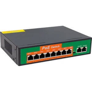 96W 10/100 Mbps 8+2 Port Poe Ethernet Switch