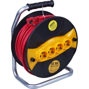 Seyyar Kablo Metal Makaralı Büyük Kolaylık   3x 2.5 mm 50 mt