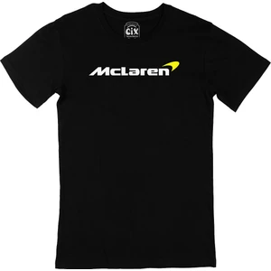 F1 Mc Laren Logolu Siyah T-Shirt