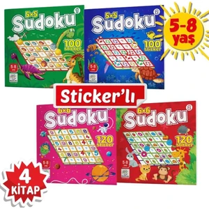 Yükselen Zeka Yayınevi 5-8 Yaş Stickerli Sudoku Seti