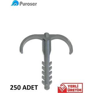 Yere Tespit Dübeli Kılçık Dübel 250 Adet