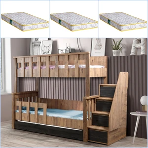 Ranza Diva Mdf Profil Diva Ayrılabilir Yavrulu Ranza + 3 Adet Comfort Yatak