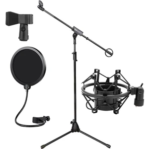 Mikrofon Standı + Pop Filtre + Shock Mount Set