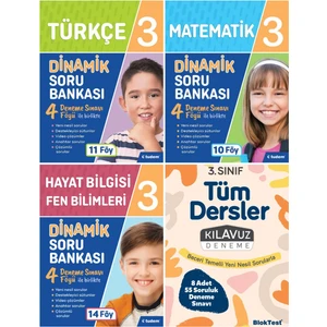 Tudem Yayınları 3. Sınıf 4'lü Set (Dinamik Serisi + Tüm Dersler Kılavuz Deneme) -
