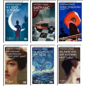 Satranç - Ay Işığı Sokağı - Olağanüstü Bir Gece - Stefan Zweig - 6 Kitap Set