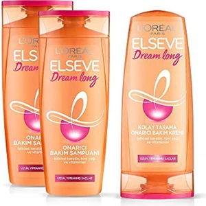 L'Oréal Paris Loreal Paris Elseve Dream Long Şampuan ve Saç Kremi 3'lü Set Şampuan