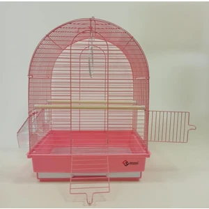 Iki Kapılı Davul Kafes 35x28x46 cm Pembe
