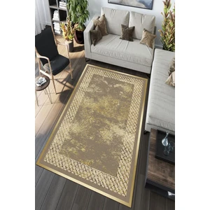 Halı Gold Eskitme Desenli Halı (Makinada Yıkanabilir Kaymaz Dot Taban) - Es1185