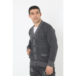 KMK Kombin Baba Süper Battal Triko Dügmeli Örme Hırka & Kazak