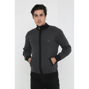 KMK Kombin Baba Süper Battal Triko Fermuarlı Örme Hırka & Kazak