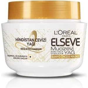 L'Oréal Paris Loreal Paris L'oréal Paris Elseve Hindistan Cevizi & Değerli Yağlar Eşsiz Karışım Banyo Öncesi Maske, 300 ml