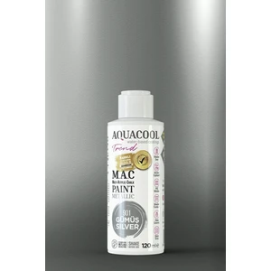 M.a.c Su Bazlı Akrilik Metalik Boya 901 Gümüş 120 ml