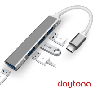 809-CC Macbook Uyumlu Type-C to 4* USB 3.0 Splitter 5 Gbps Çevirici Hub Adaptör