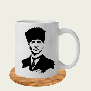 Burak Baskı Tasarım Atatürk Baskılı Hediyelik Kupa  Bardak