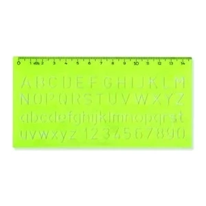 Hatas Büyük Harf Yazı Şablonu 10 mm