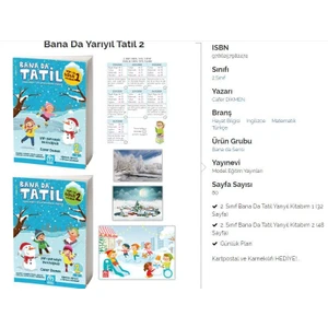 Model Eğitim Yayıncılık 2. Sınıf Yarı Yıl Tatil Kitabı