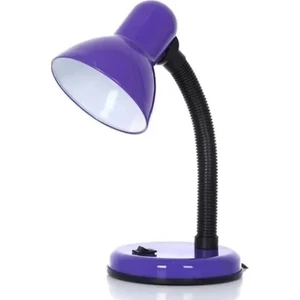Spiralli Retro Öğrenci Çalışma Masa Lambası (Mor)