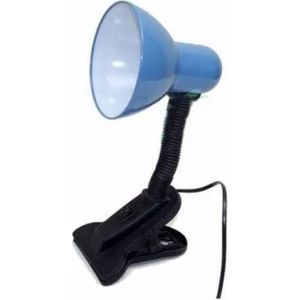 Kıskaçlı/mandallı Spiralli Retro Öğrenci Çalışma Masa Lambası (Mavi)