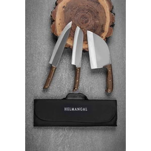 Beta Serisi 3’lü Bıçak Set- Chef Almazan  Steak Bıçağı El Yapımı Özel Üretim