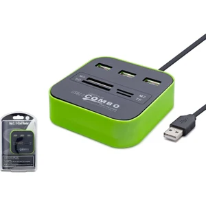 HDX-7006 3 Port- Card Reader USB Çoklayıcı