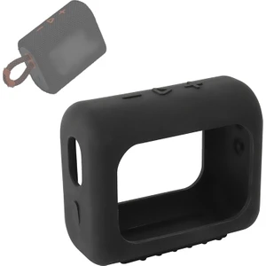 Puluz Jbl Go3 Için Karabinalı Silikon Kılıf Siyah  (Yurt Dışından)