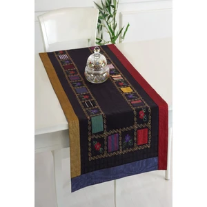 Ödel Home Bordürlü Meydaniye Yamalı ve İşlemeli 50 x 130 cm. Runner